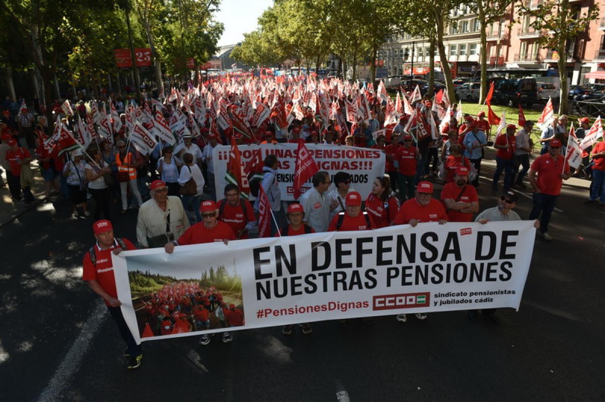 Manifestacin por las pensiones dignas. Madrid, 9 de octubre, 12,00 horas de Atocha a Sol