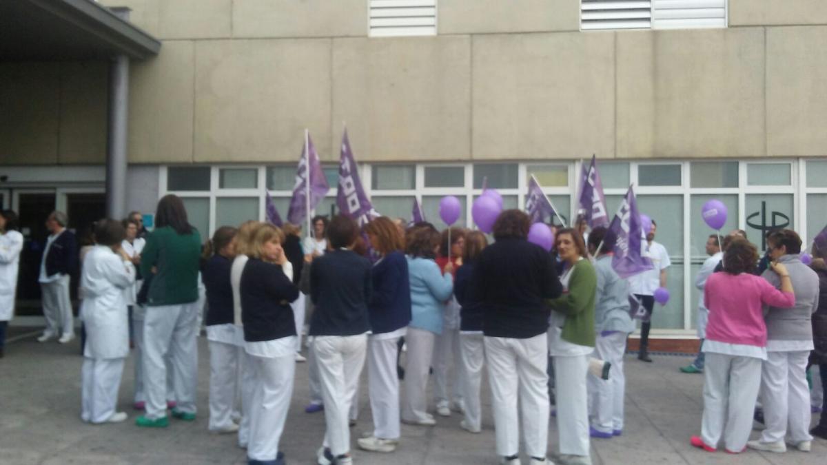 Movilizaciones habidas esta maana en Palencia con motivo del 8M.