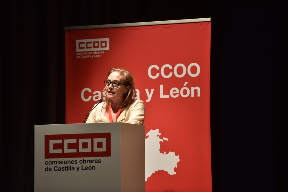 Elena Caldern, secretaria general de la Federacin de Enseanza de CCOO Castilla y Len