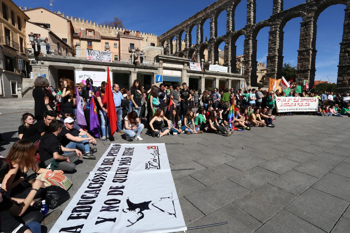 Movilizaciones en Segovia. Ical.
