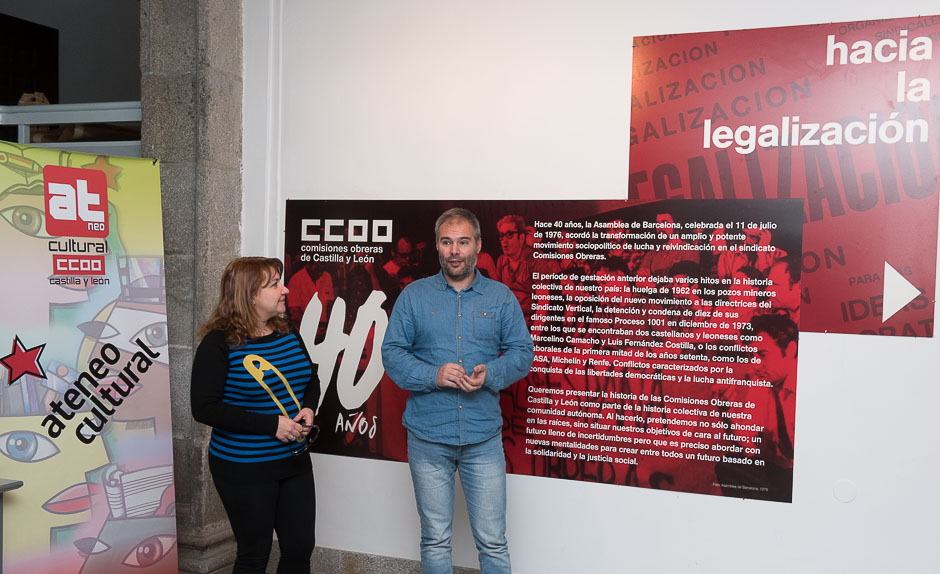  Inauguracin en Avila de la Exposicin conmemorativa "40 aos de CCOO"