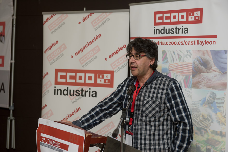 El discurso del recin elegido secretario general de Industria de CCOO Castilla y Len
