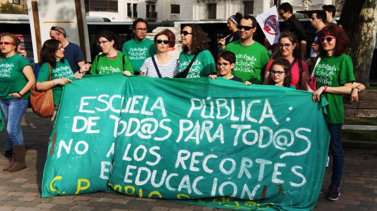 Movilizacin por la Escuela Pblica en Valladolid