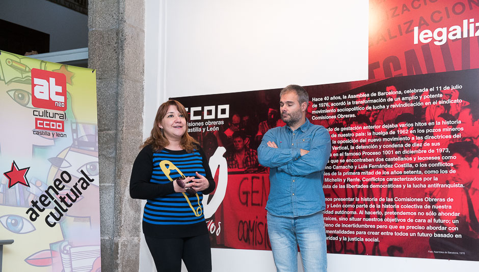  Inauguracin en Avila de la Exposicin conmemorativa "40 aos de CCOO"