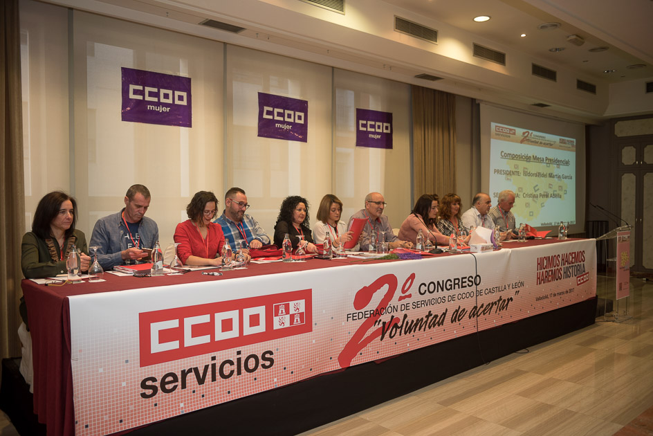 Mesa del 2 Congreso de Servicios CCOO Castilla y Len