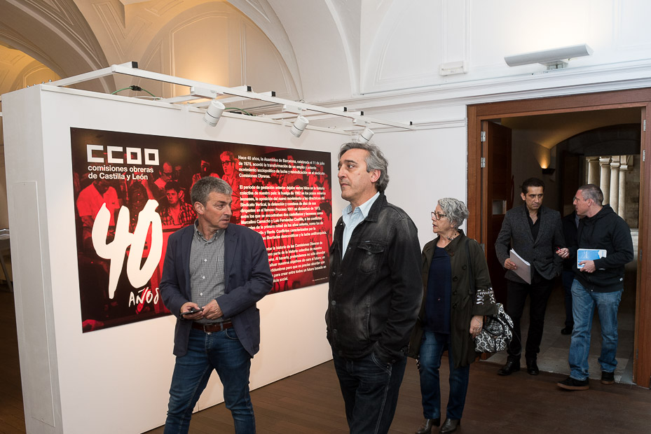 Inauguracin de la exposicin '40 aos de CCOO Castilla y Len' en Valladolid