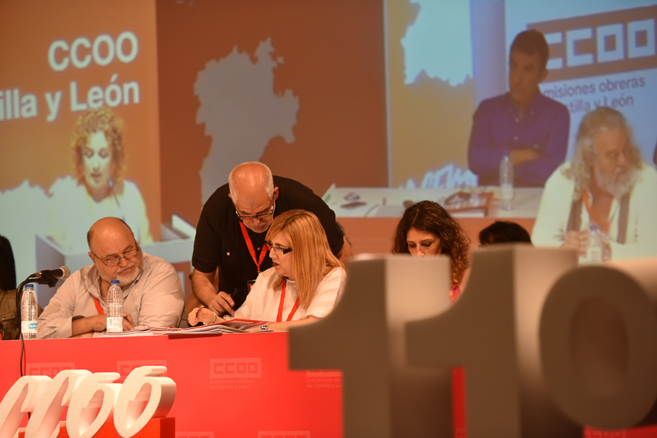 Mesa del 11 Congreso de CCOO Castilla y Len.