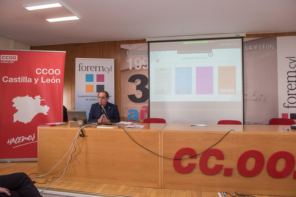 Acto en la  “Sala Julián Ariza” de nuestra sede de CCOO-CyL en Valladolid.