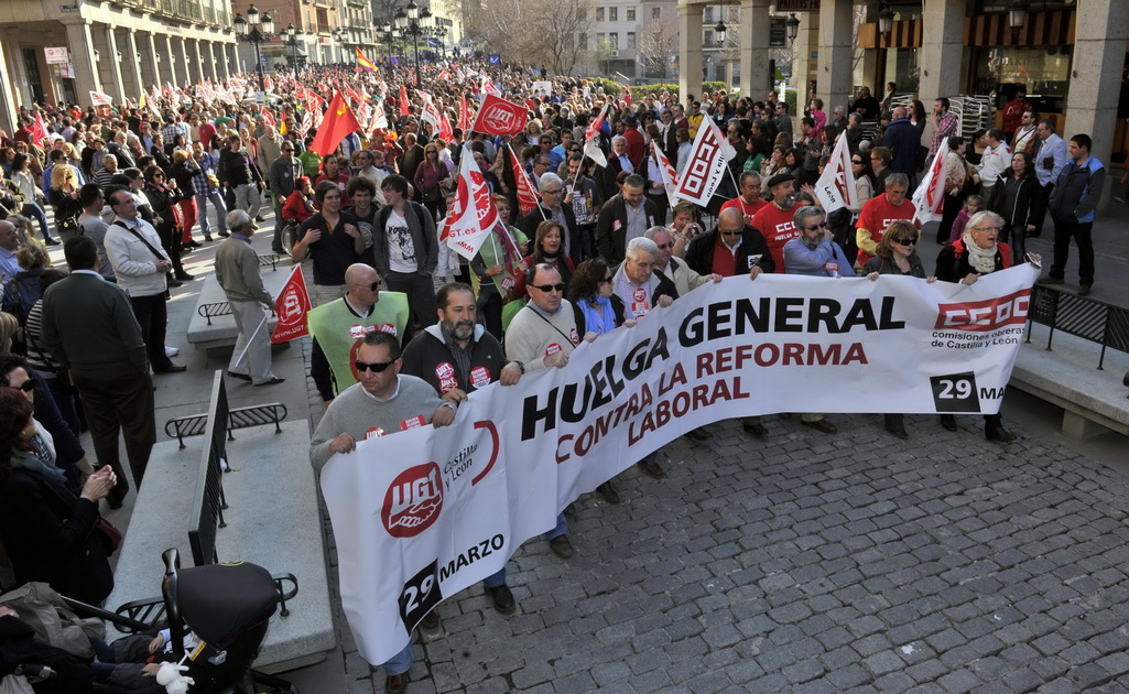 Manifestación 29M en Segovia