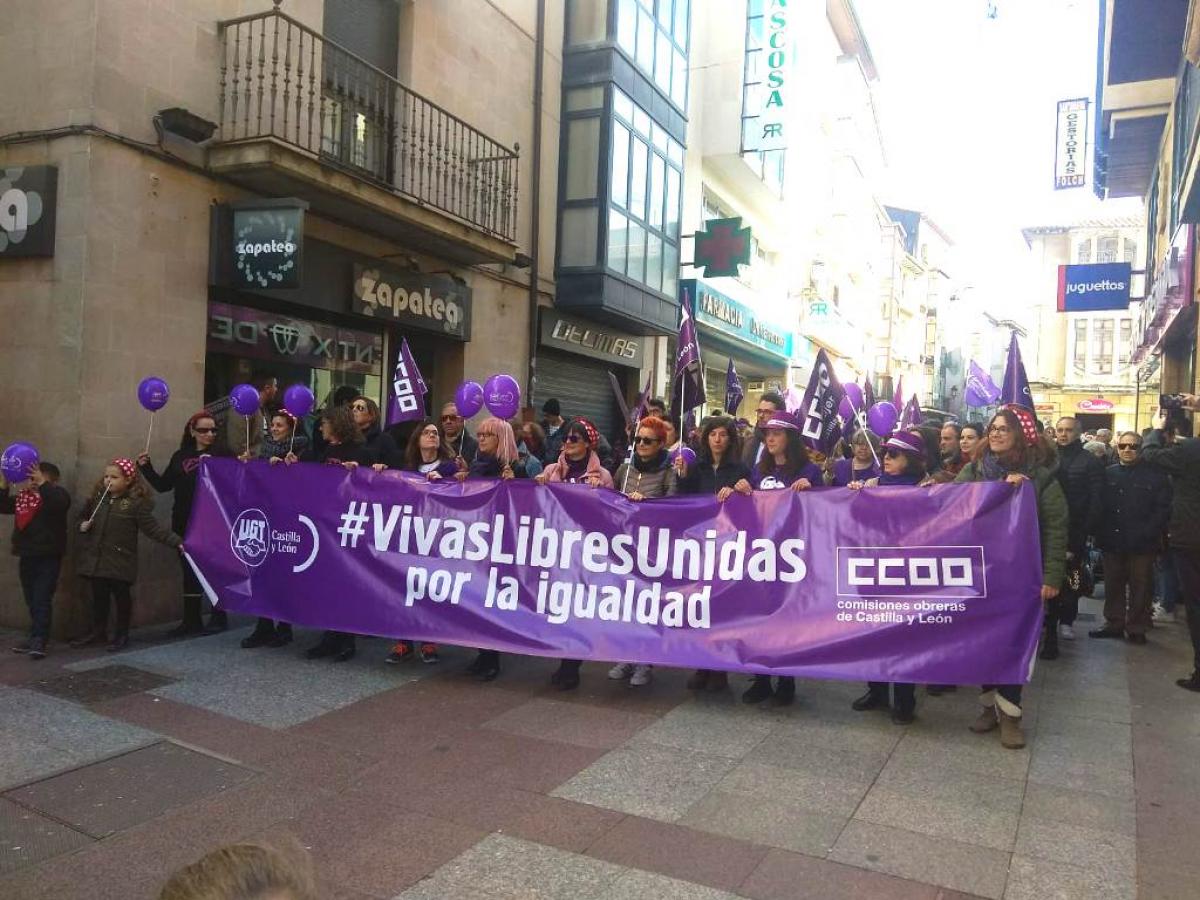Manifestacin 8M en Soria