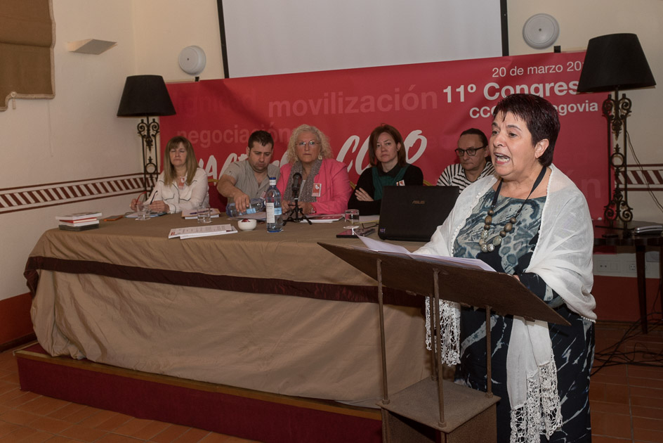 La Alcaldesa de Segovia se dirige a las y los asistentes