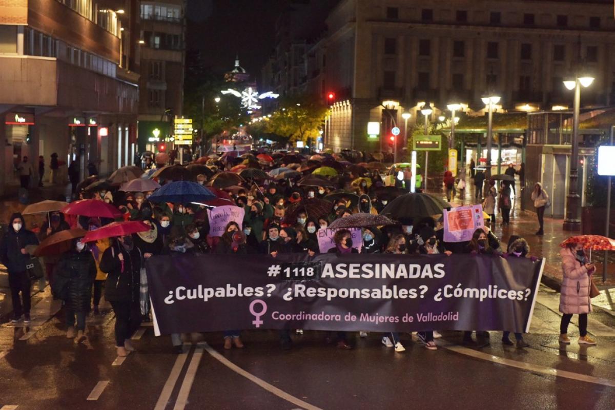 Manifestación en Valladolid.