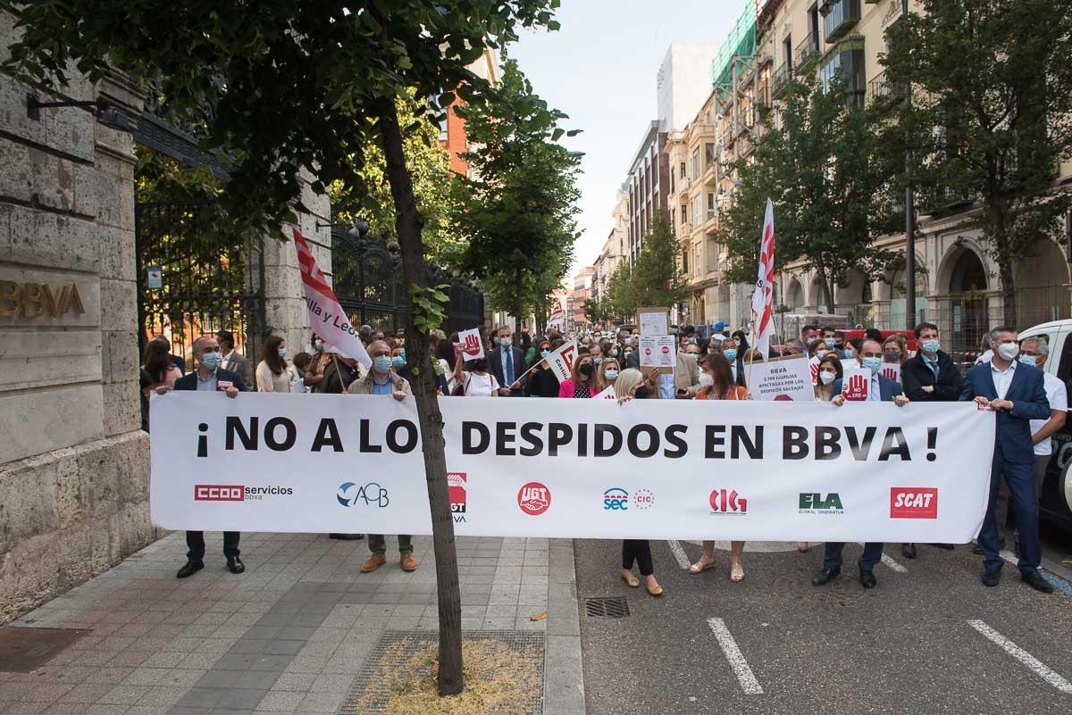 Concentracin de trabajadores en Valladolid.