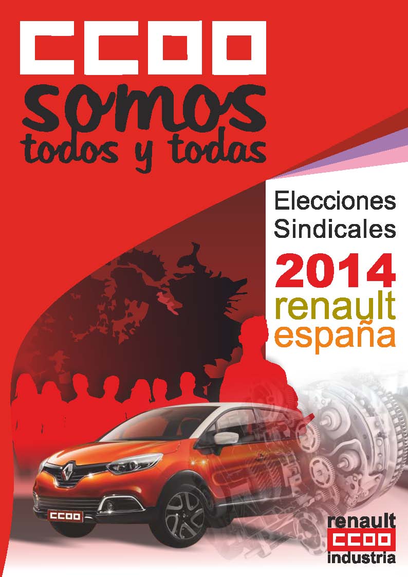 Portada del folleto con el que CCOO ha hecho campaa en estas elecciones sindicales