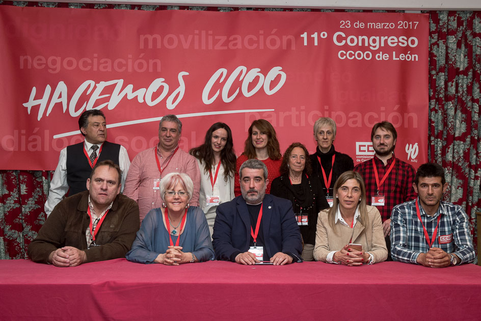 La nueva ejecutiva de CCOO de León