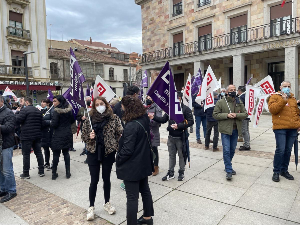 Movilizacin contra la subida de precios en Zamora.