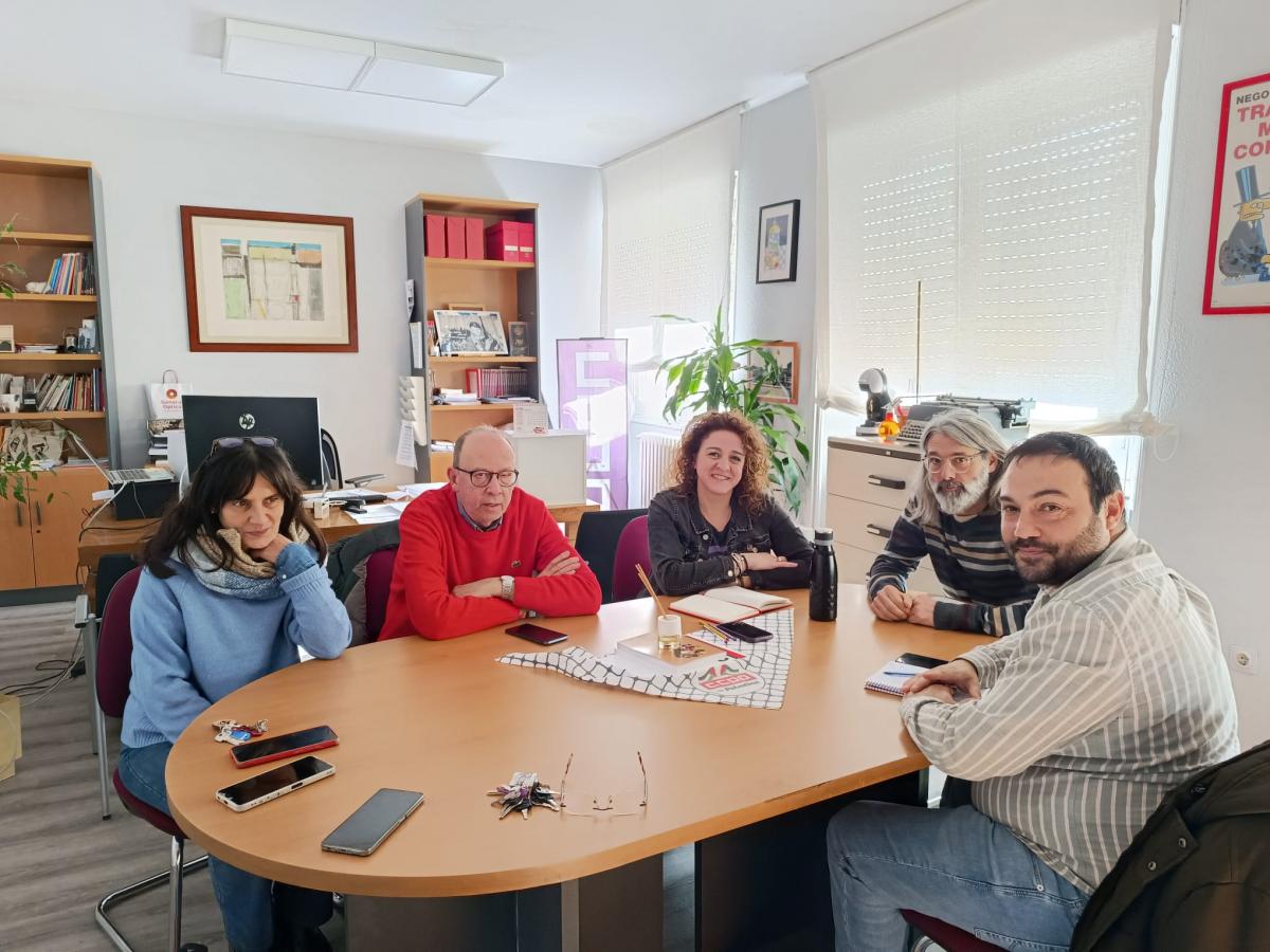 Reunión CCOO León con IU