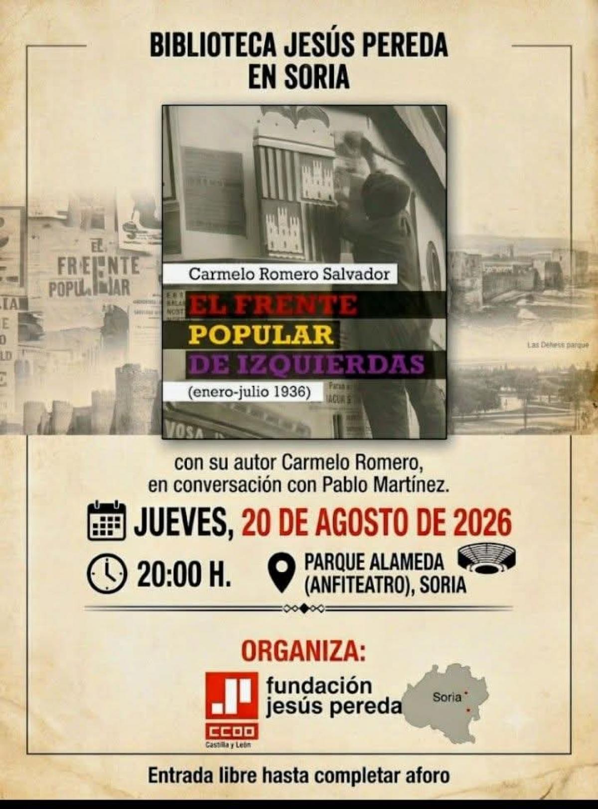 Cartel Fundación Jesús Pereda de CCOO CyL