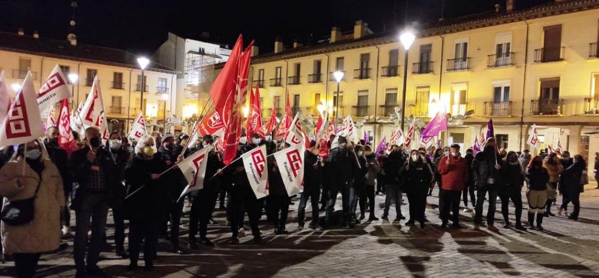 Movilizacin contra la subida de precios en Palencia
