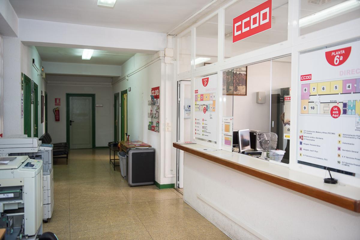 Interior de nuestra sede de CCOO en Zamora.