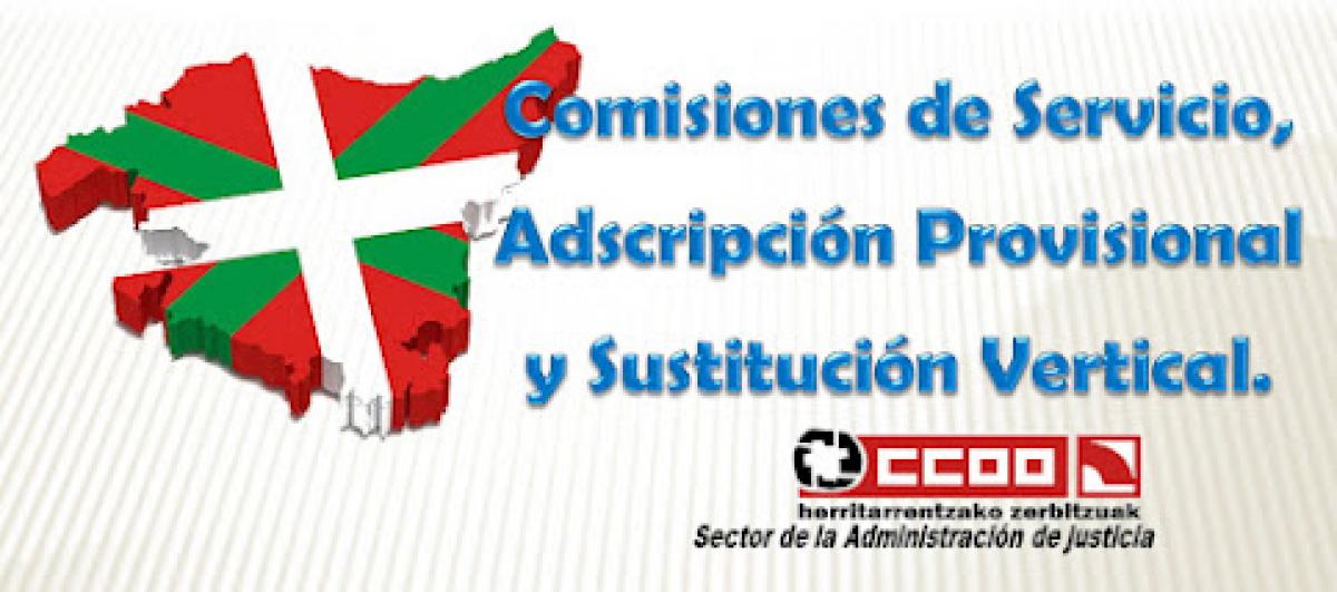 Comisiones de servicio Euskadi