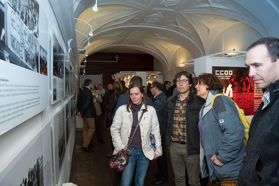 Inauguración de la exposición '40 años de CCOO Castilla y León' en Valladolid
