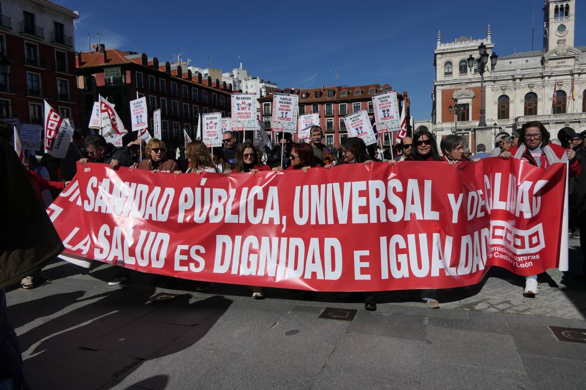Manifestación sanidad pública