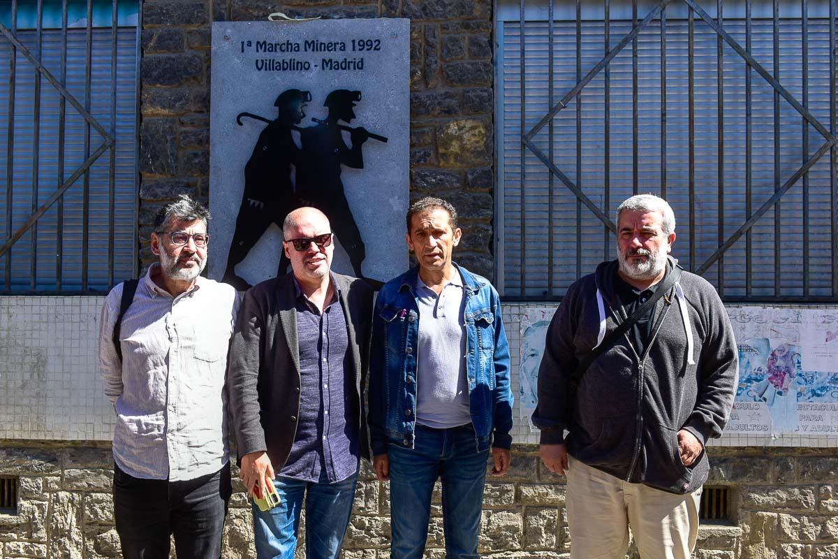 Homenaje Huelgas del 62 en Villablino y descubrimiento placa a Manuel Lastra.