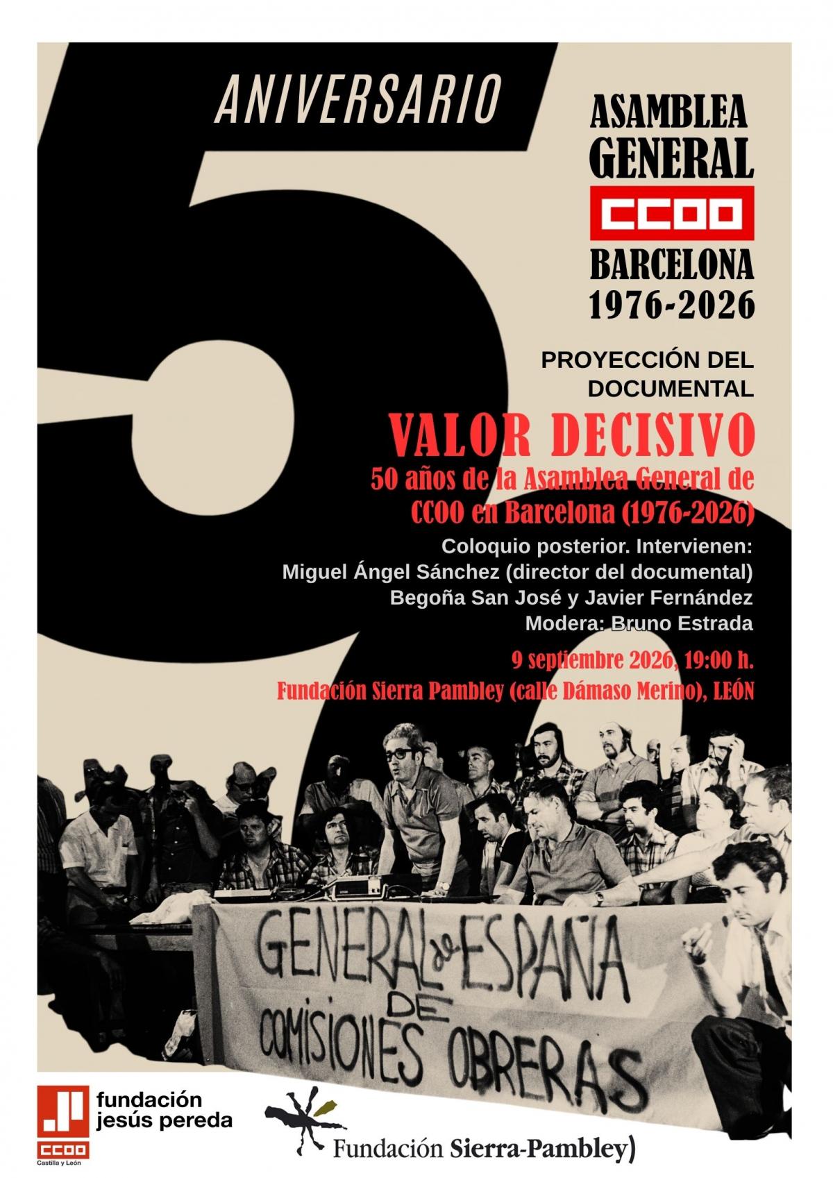 Cartel CCOO CyL