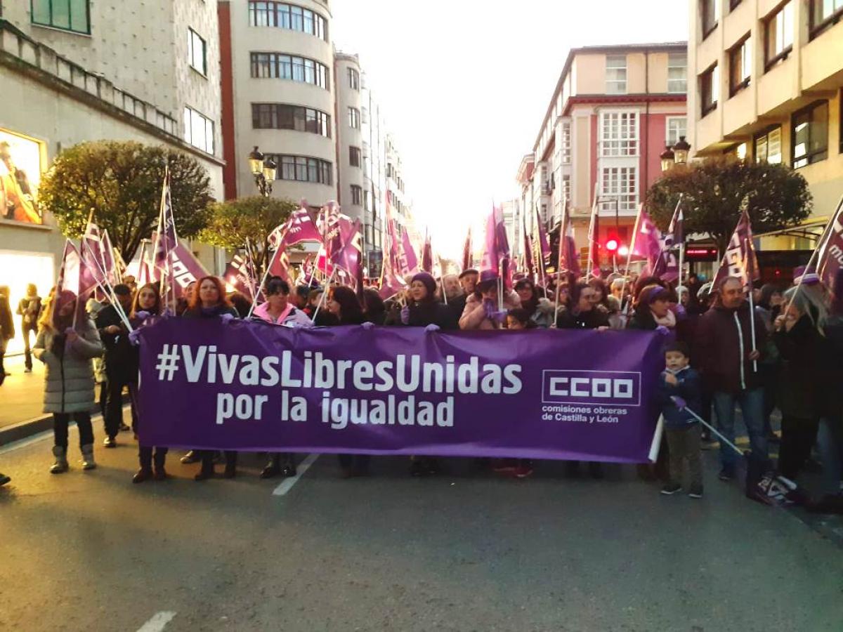 Manifestacin del 8M en Burgos