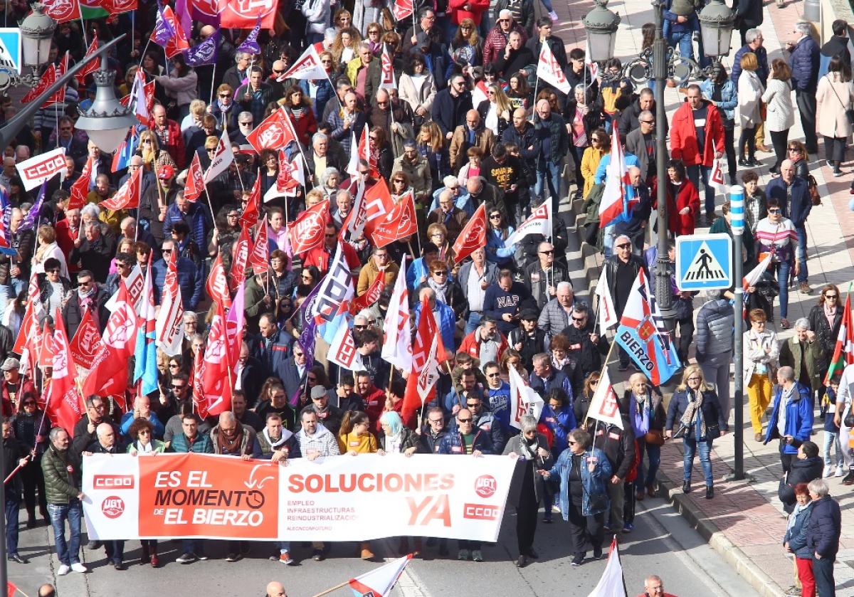 Manifestación en Ponferrada. Foto Ical