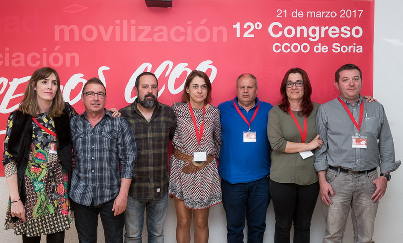 La nueva ejecutiva surgida del Congreso de CCOO Soria