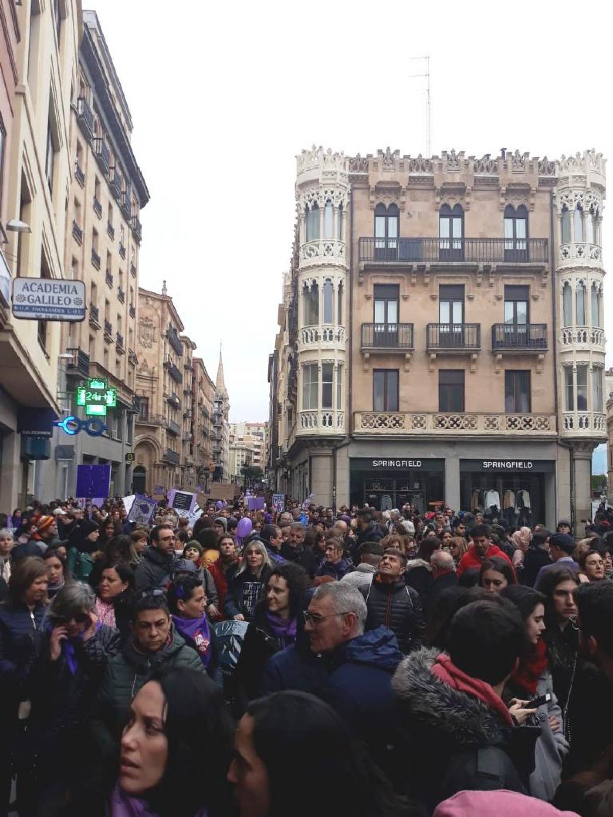 Manifestacin 8M en Salamanca