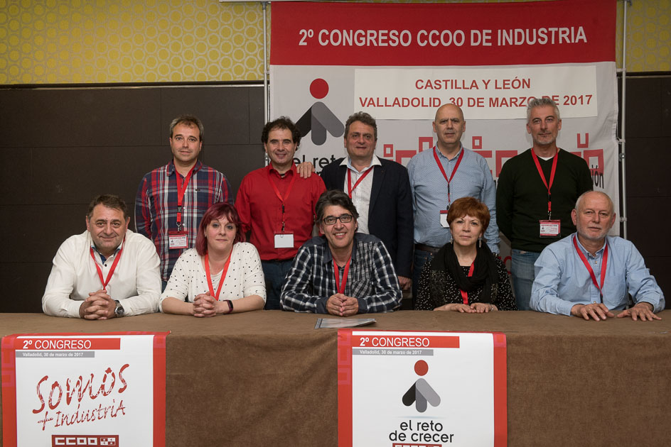 La nueva Comisión Ejecutiva de CCOO de Industria de Castilla y León.