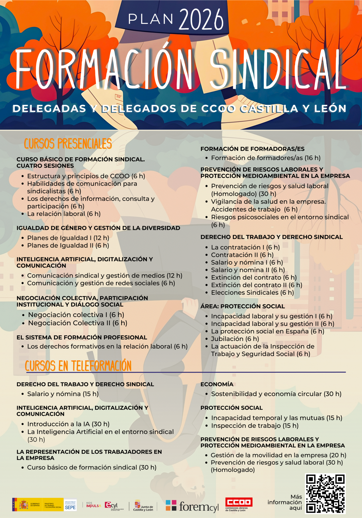 Cartel Formación Sindical Plan 2026