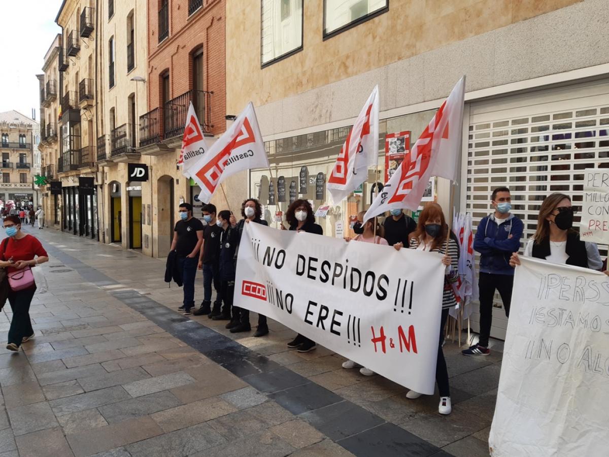 Galera de imgenes de las movilizaciones de H&M del 21 de mayo en Castilla y Len