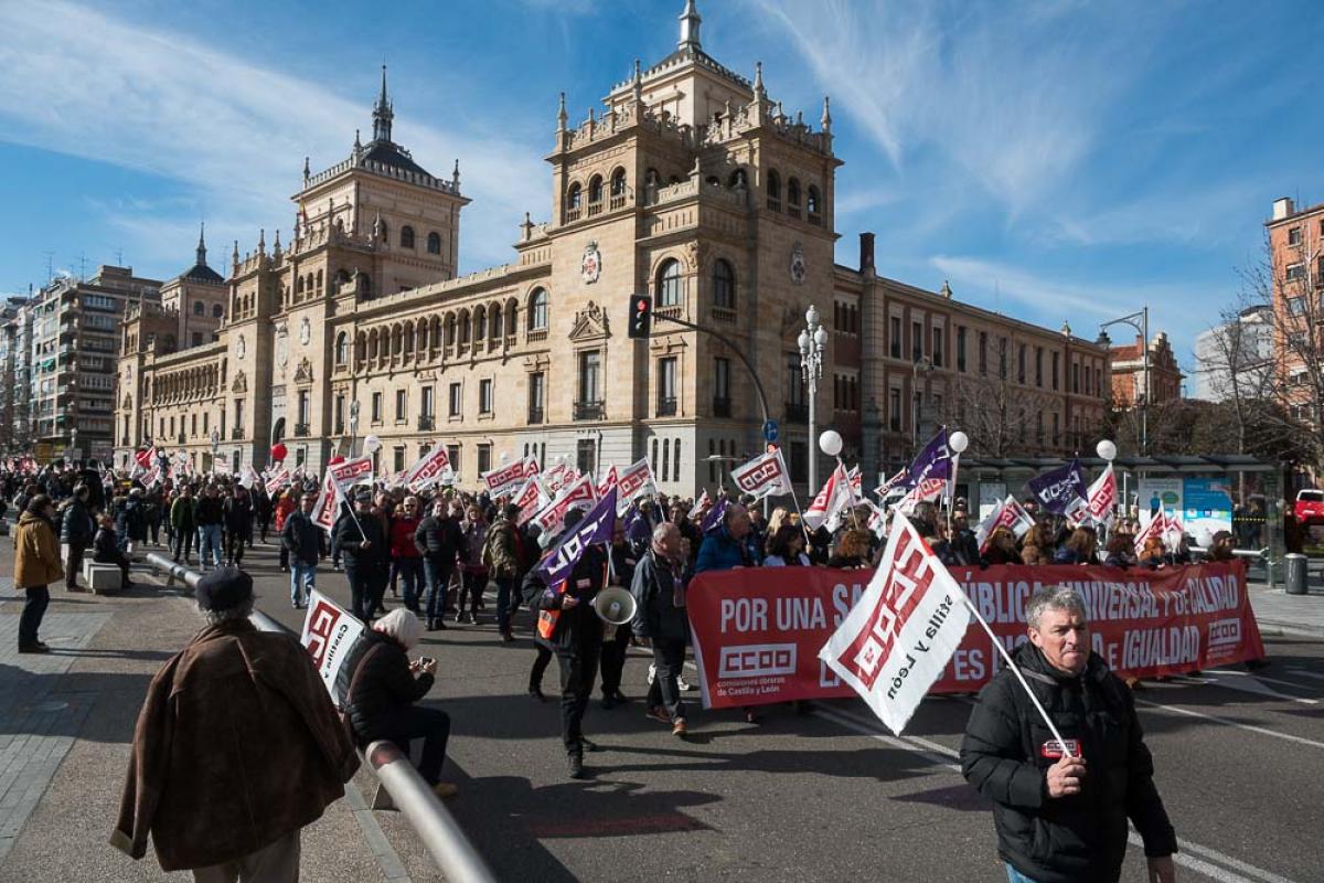 26-01-2019 Manifestacin por la sanidad pblica en Valladolid