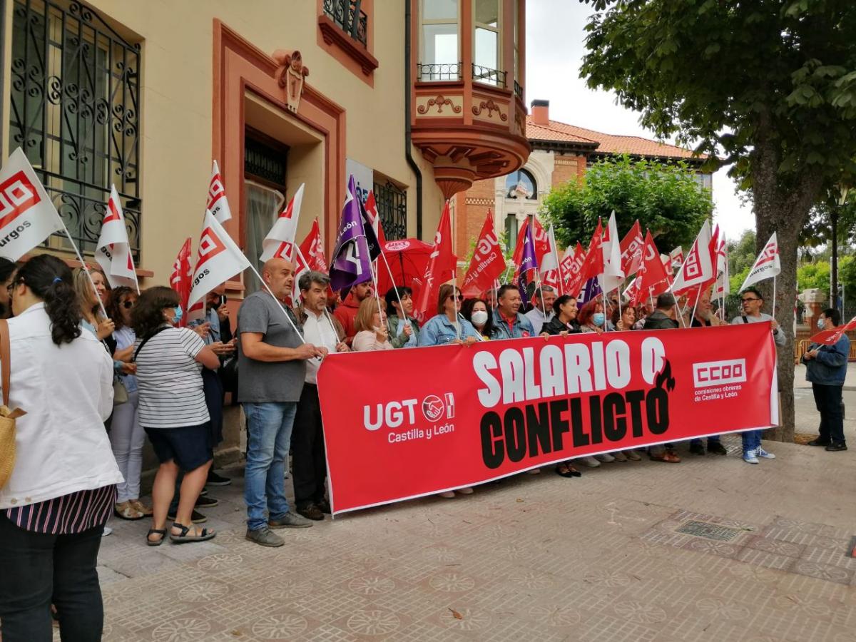 Concentración en Burgos.