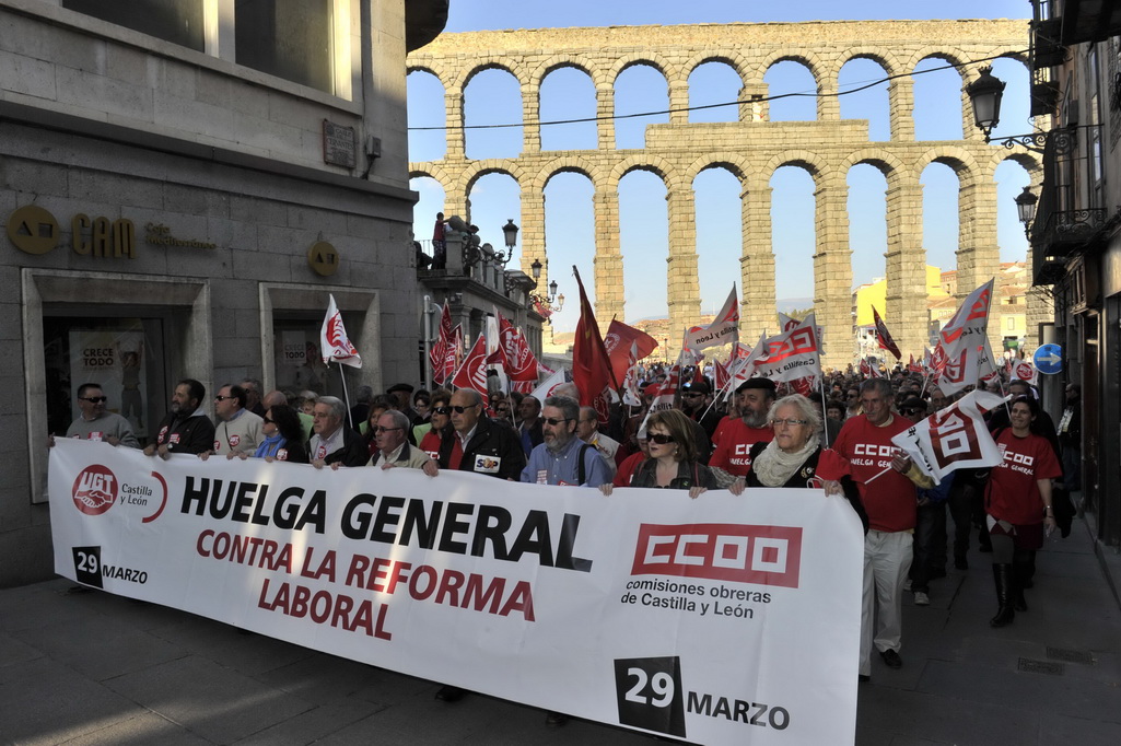 Manifestación 29M en Segovia