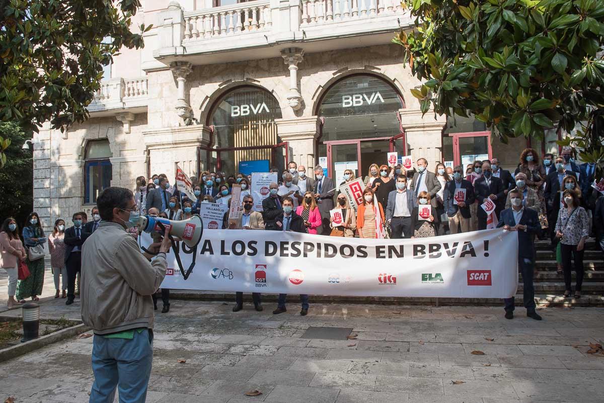 Concentracin de trabajadores en Valladolid.