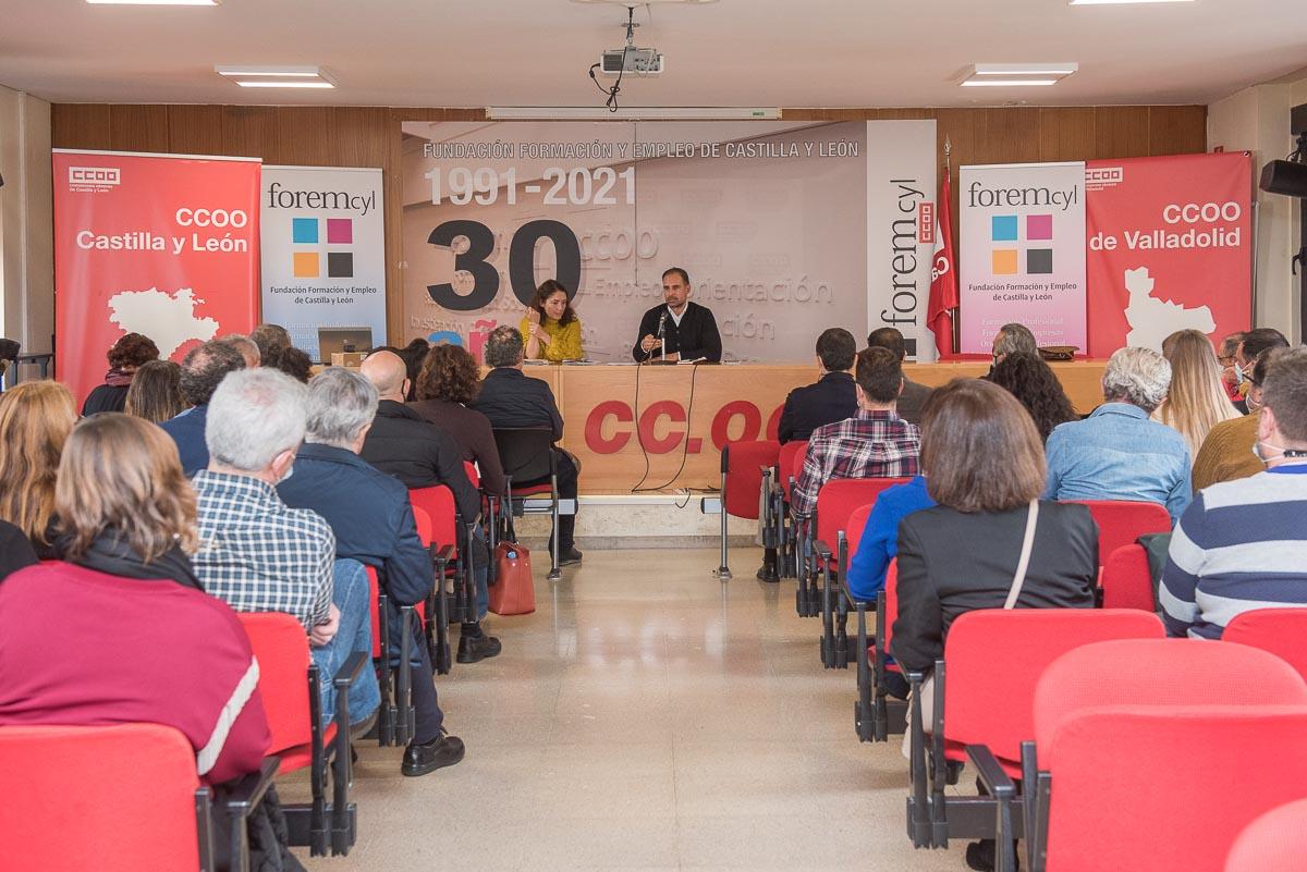 Acto en la  “Sala Julián Ariza” de nuestra sede de CCOO-CyL en Valladolid.