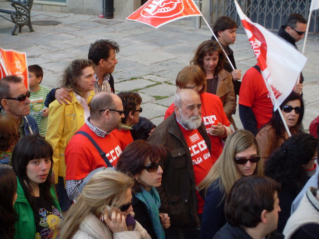 Manifestación en Avila.