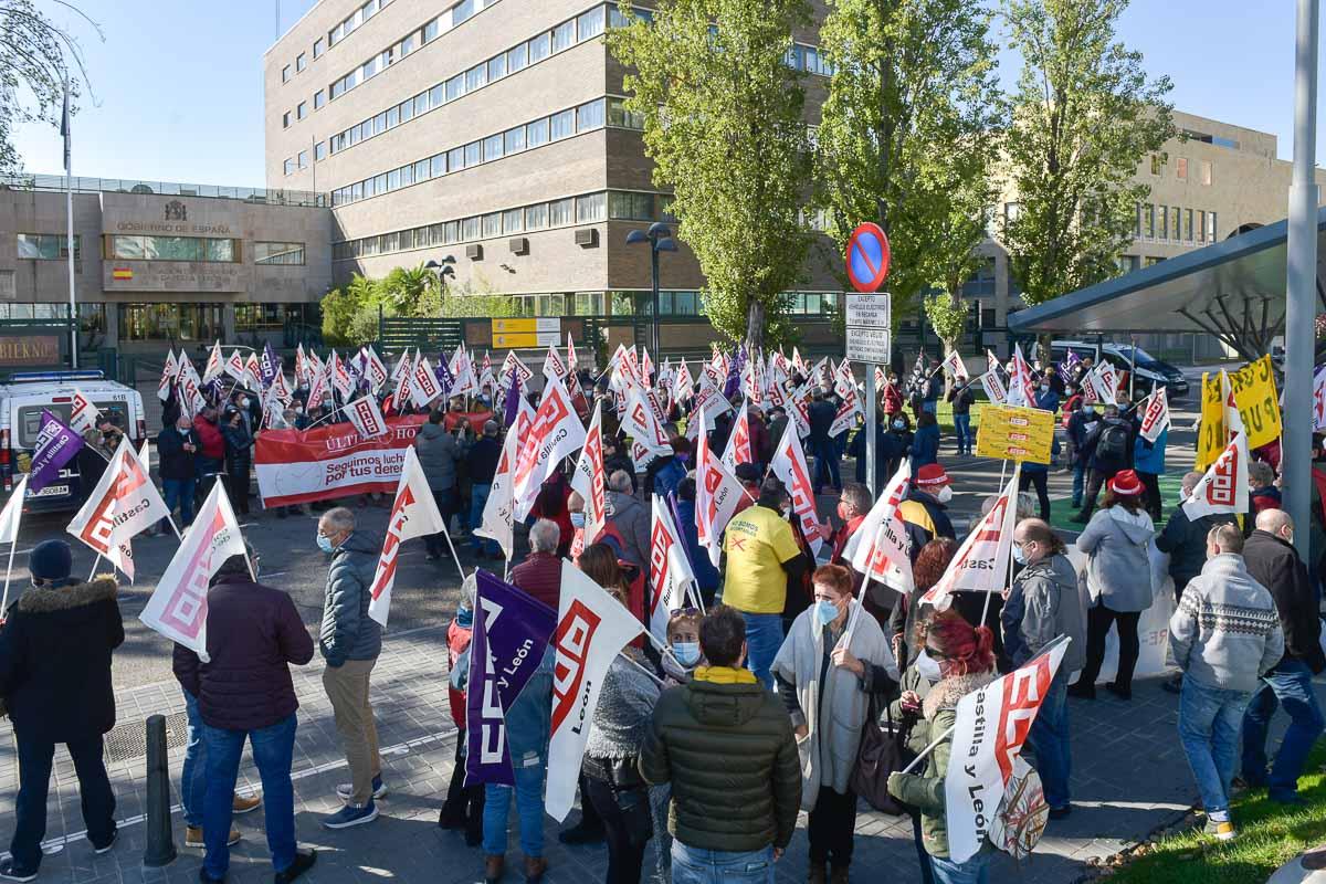 Movilizacin de empleados pblicos 10-11-2021 en Valladolid.