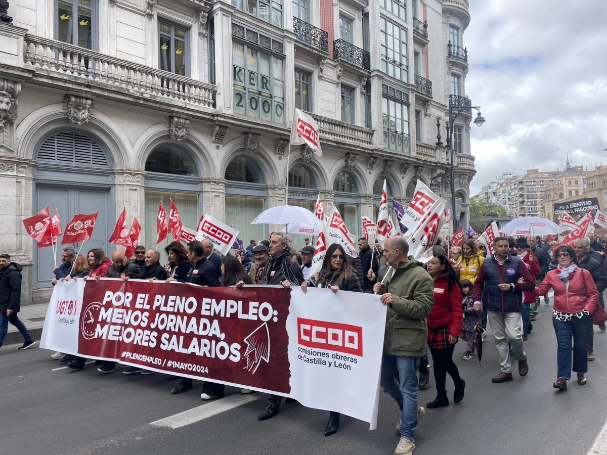 Galera de imgenes de las manifestaciones del 1 de Mayo en Castilla y Len